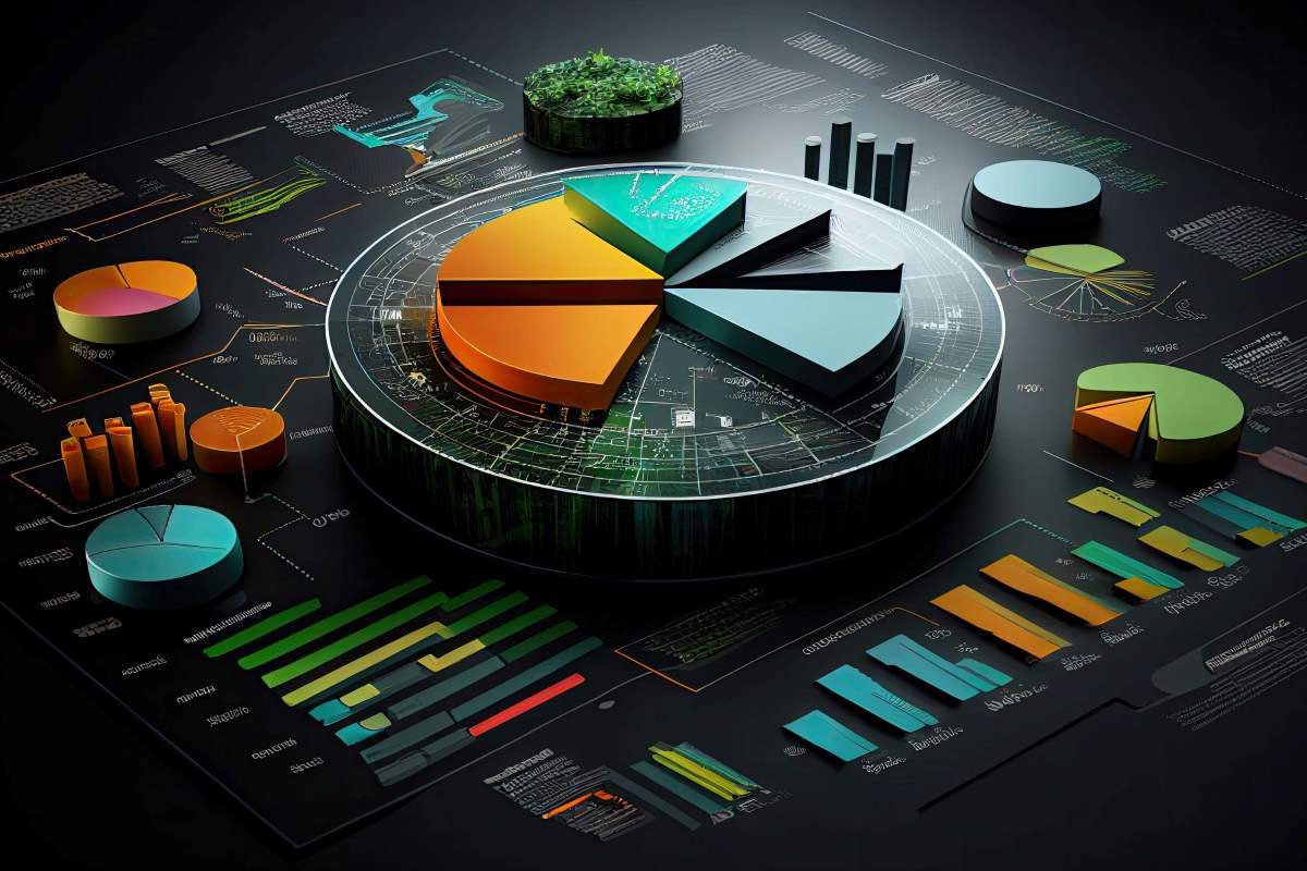 Business Intelligence Dashboard showcasing data analysis using charts